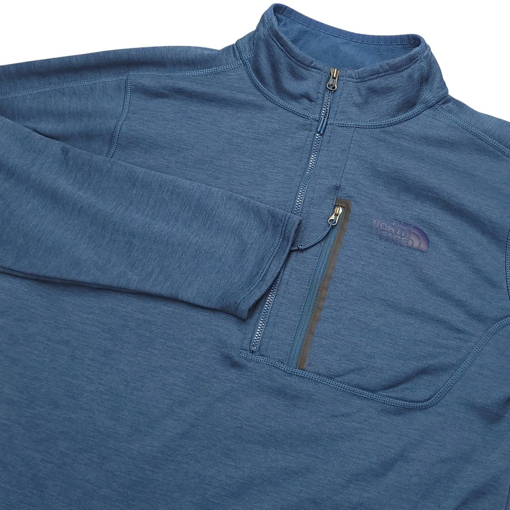 The North Face Canyonlands‎ Pullover Mens M Blue 1/2 Zip Long Sleeve Fleece